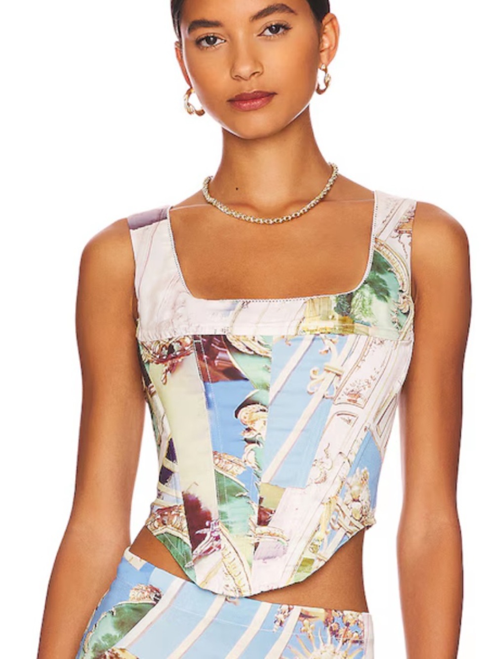 Miaou x Paloma Elsesser Campbell Corset Baroque top bustier Revolve 4XL